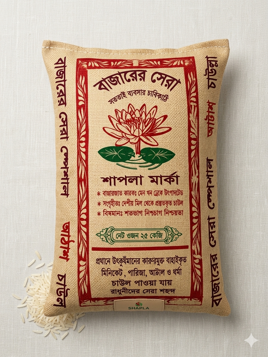 Bazarer Sera Sapla 28 Rice 25 kg 